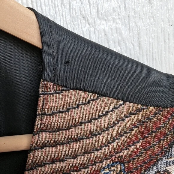 Vintage Bobbie Brooks Noah's Ark Animals Tapestry Vest Women's Size Medium - Picture 6 of 7